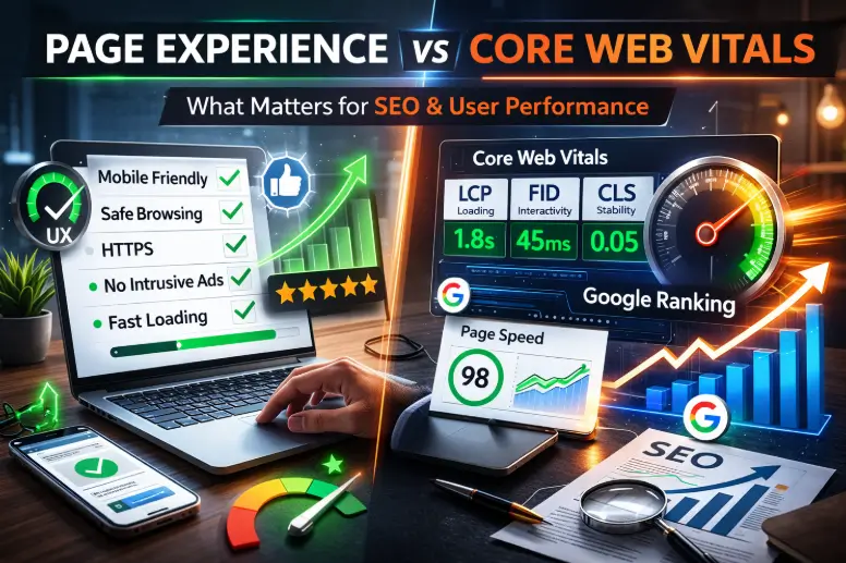 Page Experience vs Core Web Vitals