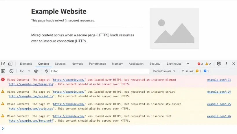 Fix Mixed Content Errors