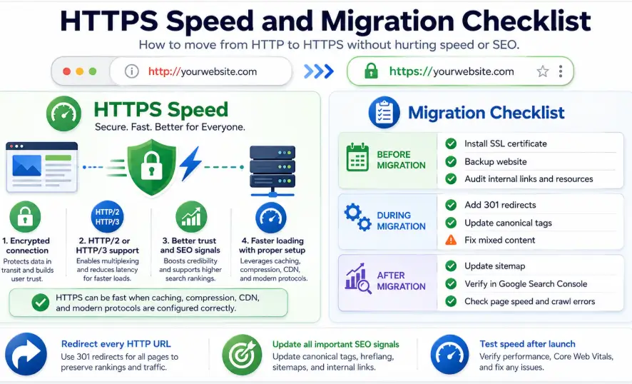HTTPS speed and migration checklist